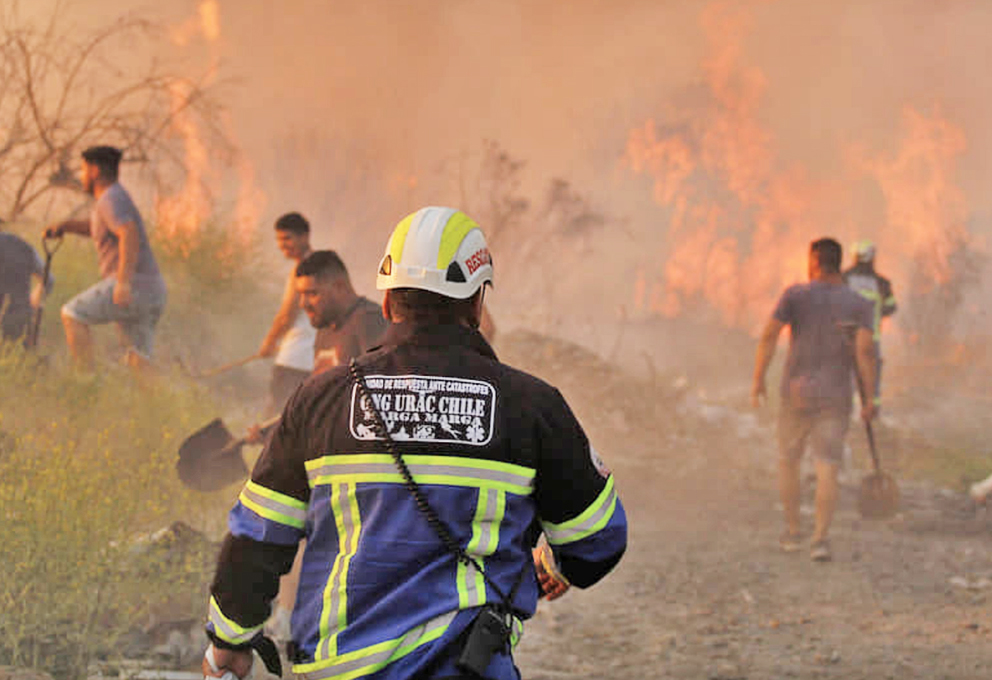 Чилийские виноградники снова в огне