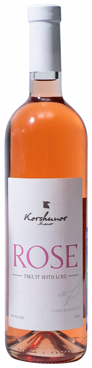 Вино розовое сухое Коршунов Поместье Розе