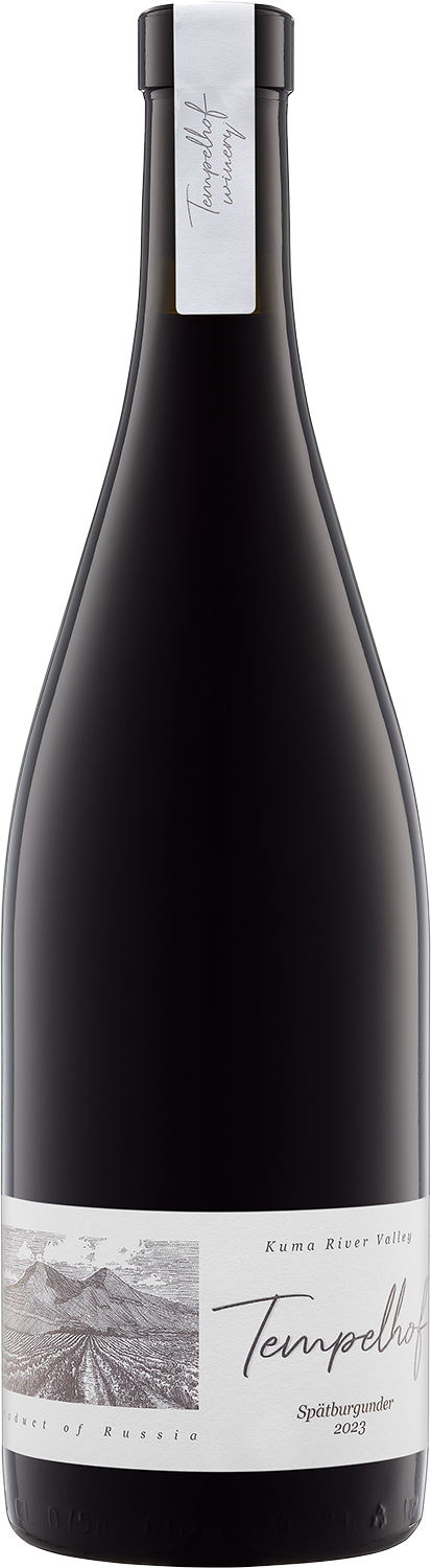 Вино красное сухое Темпельхоф Шпетбургундер 2023 Вино красное сухое Темпельхоф Шпетбургундер 2023