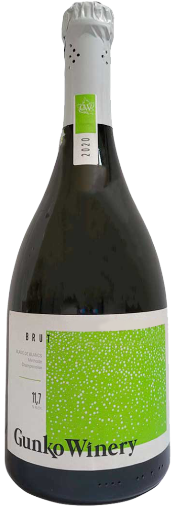 Вино игристое белое выдержанное брют Гунько Блан де Блан