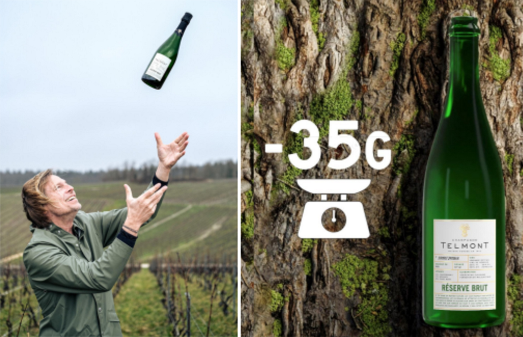 Бутылка для шампанского сбрасывает вес