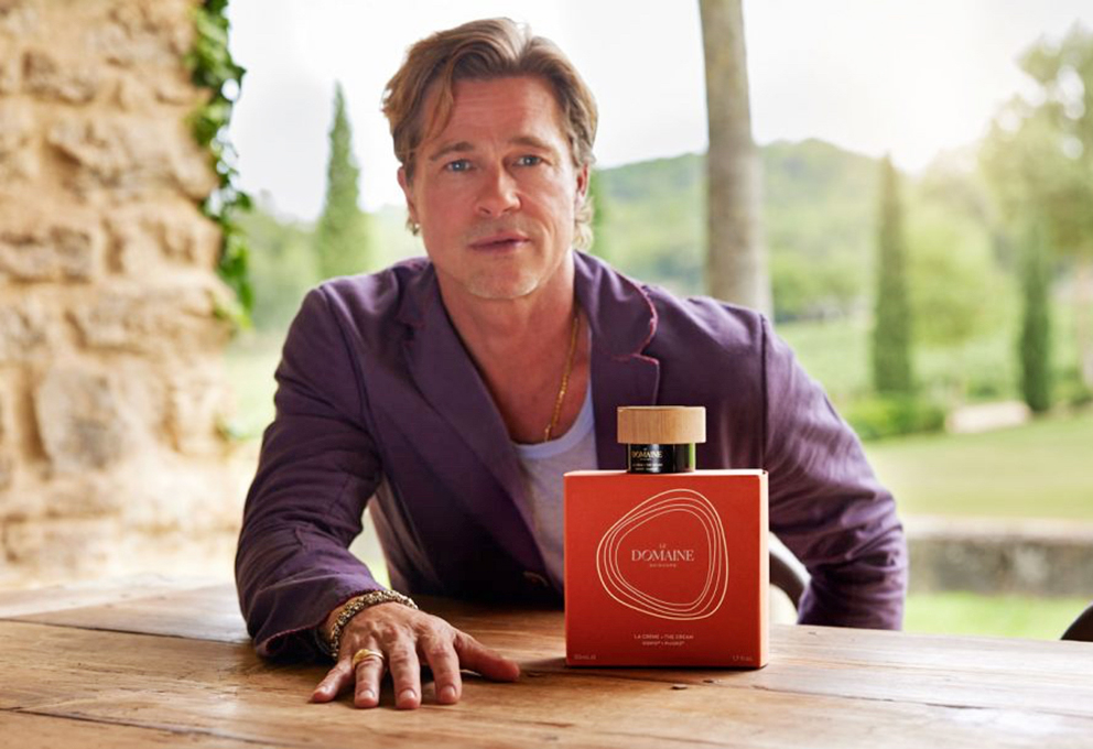 Брэд Питт выпустил линейку винной косметики