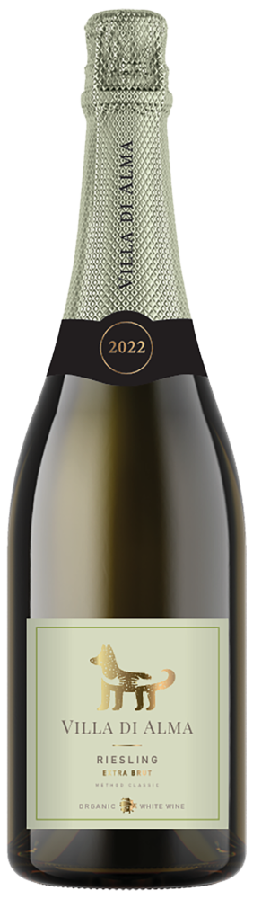 Вино игристое белое органическое экстра 
брют Villa di Alma Рислинг